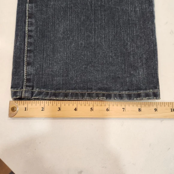 Eddie Bauer Jeans Men's 36x30 Blue Dark Wash Relaxed Fit Vintage Y2K Bootcut - Picture 14 of 14